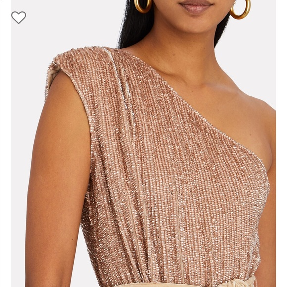 RETROFÊTE Ella One-Shoulder Sequin Dress - Picture 2 of 13